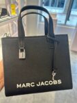 Marc Jacobs Mini Grind Leather Tote Bag (Black)