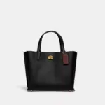 Coach Willow Leather Tote Bag 24 (Black) - Exclusive Boutique Collection