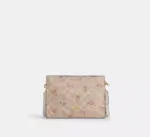 Coach Slim Crossbody Bag In Signature Canvas With Floral Print (Sand Multi)