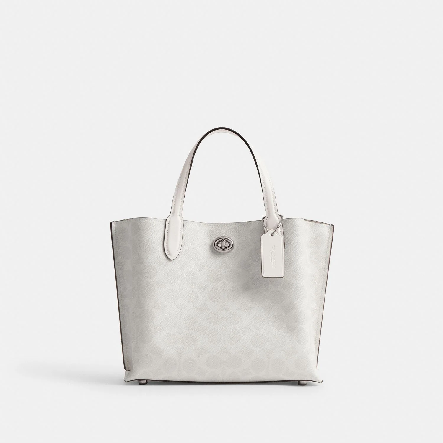 Coach Willow Tote 24 In Signature Canvas (Chalk) – Exclusive Boutique Collection