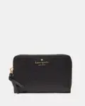 Kate Spade Knott Leather Medium Wallet (Black)
