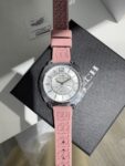Coach Women Boyfriend Watch Embossed Rubber Strap Watch 34mm (Pink)