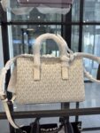 Michael Kors Ruthie Small Signature Logo Satchel (Vanilla Cream) - Exclusive Boutique Collection