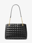 Michael Kors Soho Medium Quilted Tote Bag (Black)