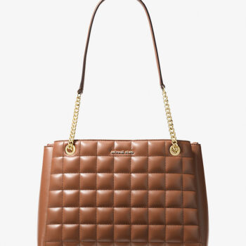 Michael Kors Soho Medium Quilted Tote Bag (Luggage)