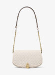 Michael Kors Mila Medium Signature Logo Messenger Bag (Cream multi)