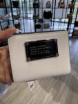 Marc Jacobs Leather Small Compact Wallet (Cotton)