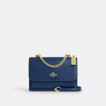 Coach Klare Crossbody Bag In Shiny refined calf leather (Deep Blue)