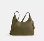Coach Ella Leather Shoulder Bag (Olive)