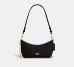 Coach Caitlin Shoulder Bag With Quilting (Black)