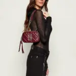 Marc Jacobs The Quilted Softshot Crossbody Handbag (Dark Plum)