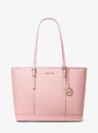 Michael Kors Jet Set Travel Large Saffiano Leather Tote Bag (Powder Blush)