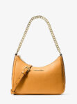 Michael Kors Jet Set Large Pebbled Leather Convertible Crossbody Bag (Radiant Orange)