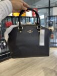 DEFECT SALE - Coach Sadie Satchel Bag In Crossgrain leather (Black) - ASK FOR VIDEO