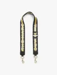 Marc Jacobs The Logo Webbing Bag Strap (Black)