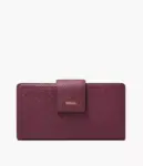 Fossil Logan RFID Tab Clutch Wallet (Berry)