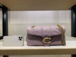 Pre Order - Tabby Shoulder Bag 26 With Quilting (lilac) - Exclusive Boutique Collection
