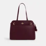 Coach Easton Tote Bag In smooth leather (Dark Wine)