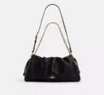 Coach Faye Large Shoulder Bag With Quilting (Black)