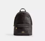 Coach Taylor Small Backpack In Signature Canvas (Walnut)