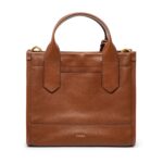 Fossil Kyler Leather Satchel In Leather (Brown)