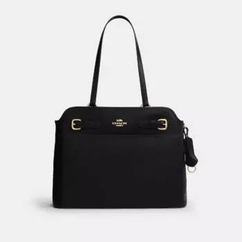 Coach Easton Tote Leather Bag (Black)