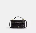 Coach Rainer Crossbody Bag 18 With Quilting (Black)