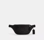 Coach Warren Mini Belt Bag In Signature Canvas (Black)