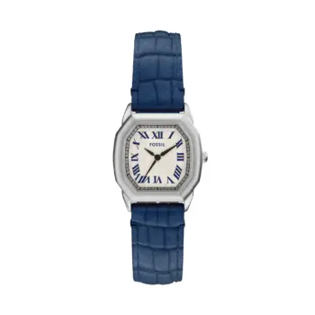 Fossil Harlow Three-Hand Navy Croco Leather Watch (ES5425)