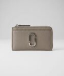 Marc Jacobs The Top Zip Leather Multi Wallet Card Case (Cement)