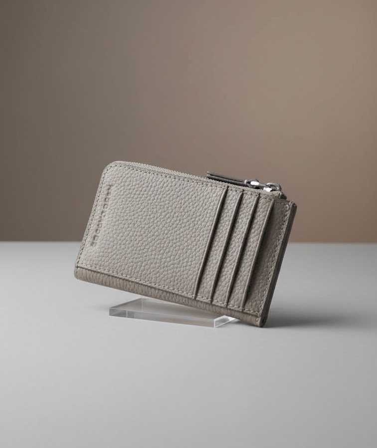 Marc Jacobs The Top Zip Leather Multi Wallet Card Case (Cement)1