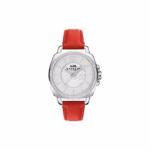 Coach Boyfriend Quartz Crystal White Dial Women Watch (Red)