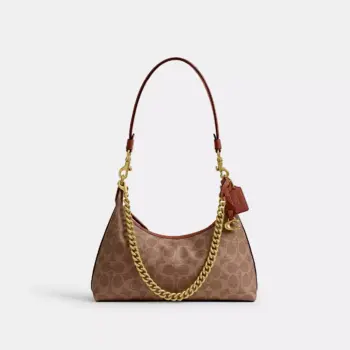 Coach Juliet Shoulder Bag 25 In Signature Canvas (Tan Caramel) - Exclusive Boutique Collection