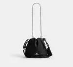 Coach Faye Mini Drawstring Bag (Black)