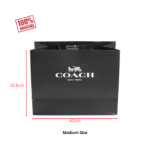 Coach Medium Paperbag (Black) Boutique Collection