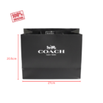Coach Small Paperbag (Black) Boutique Collection