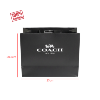 Coach Small Paperbag (Black) Boutique Collection