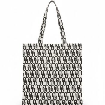 Furla Canvas Tote Arco (Black/White)