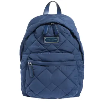 Marc Jacobs Quilted Nylon Backpack Bag (Azure Blue)