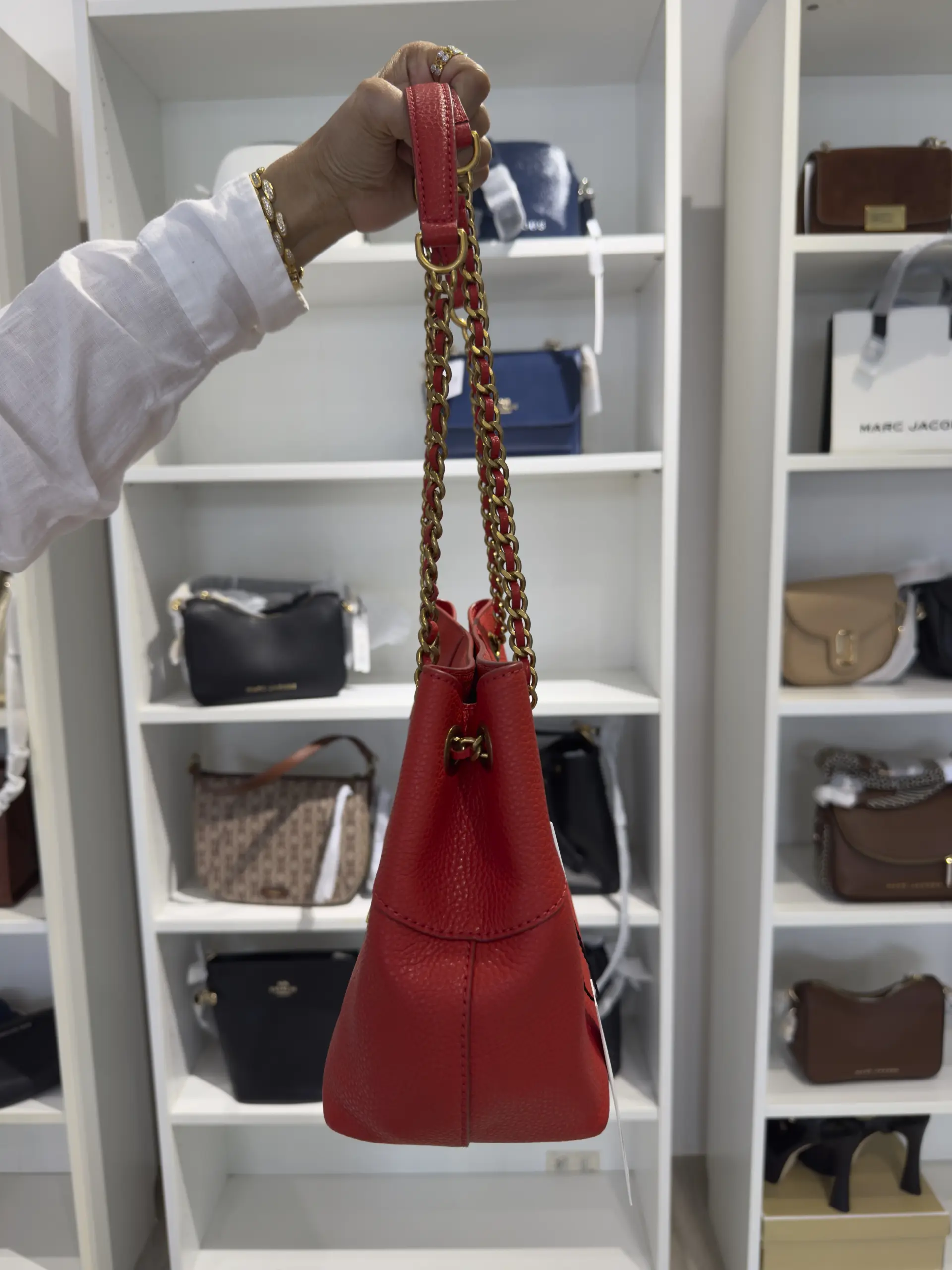 Marc Jacob The Small Plaza Tote Pebbled (Sunset) – Exclusive Boutique Collection2