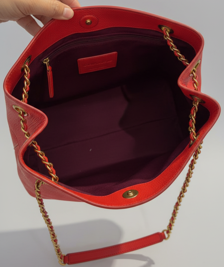 Marc Jacob The Small Plaza Tote Pebbled (Sunset) – Exclusive Boutique Collection3