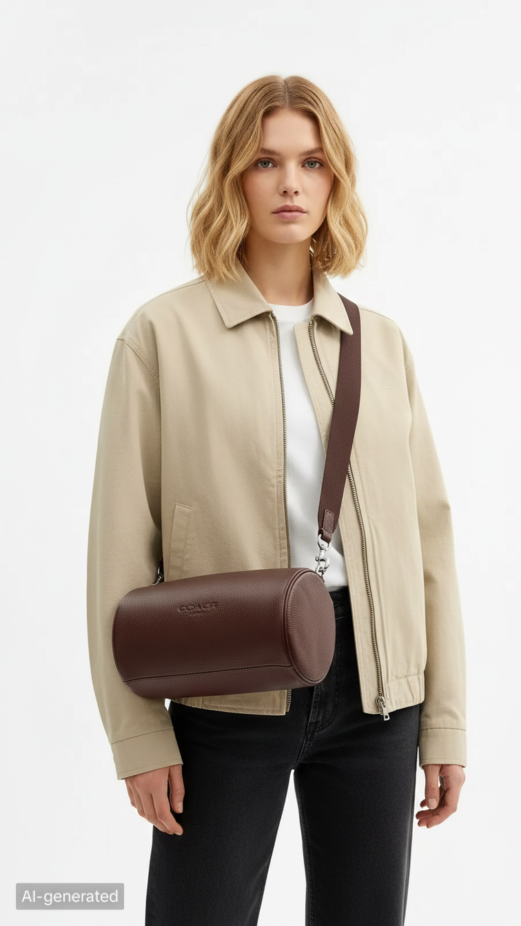NEW! In Transit – Coach Andre Barrel Bag 30 (Maple)