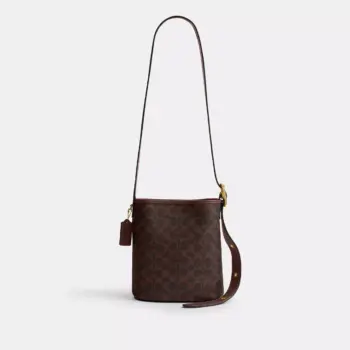 In Transit - Coach Bleecker Bucket Bag 21 In Signature Canvas (Maple) - Exclusive Boutique Collection