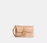 Coach Ashton Wristlet In Signature Leather (Blush)