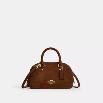 In Transit - Coach Lara Mini Satchel Bag (Warm Brown)