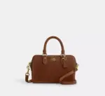 In Transit - Coach Mini Rowan Crossbody Bag (Warm Brown)