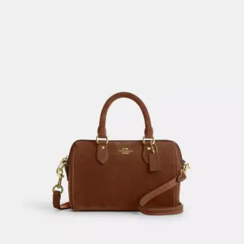 In Transit - Coach Mini Rowan Crossbody Bag (Warm Brown)