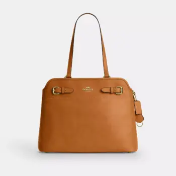 In Transit - Coach Easton Leather Tote Bag (Cinnamon)