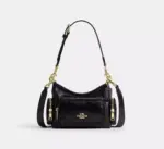 Coach Laurel Shoulder Bag 22 With Pockets (Black)