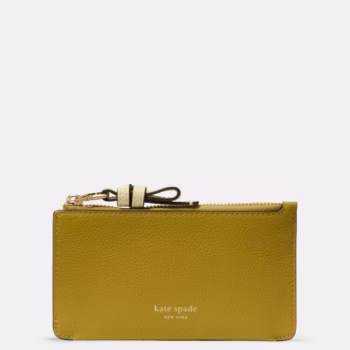 Kate Spade Loop East West Zip Card Case (Laurel Leaf)